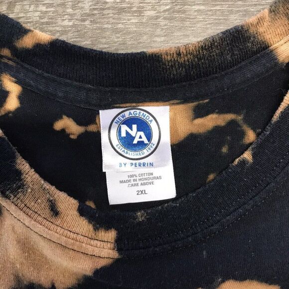 New Agenda by Perrin T-Shirt Size 2XL Arizona State Black Tie Dye - Picture 6 of 11